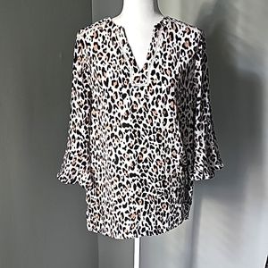 Cheetah print blouse M